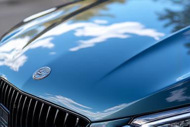 Mercedes paintwork reflecting sky after ceramic coating