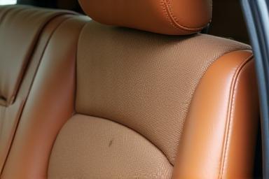 Stained car seats restored to pristine condition